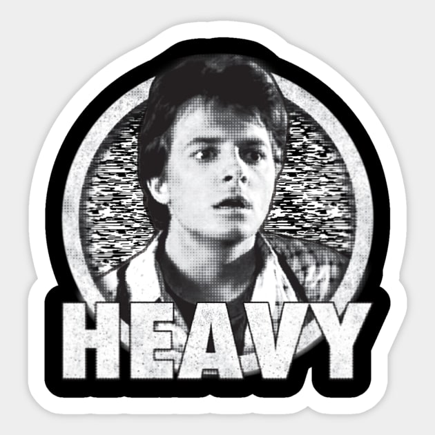 Marty Mcfly - Heavy Sticker by KilburKilbur